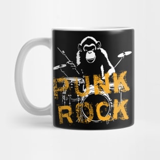 Monkey play punkrock Mug